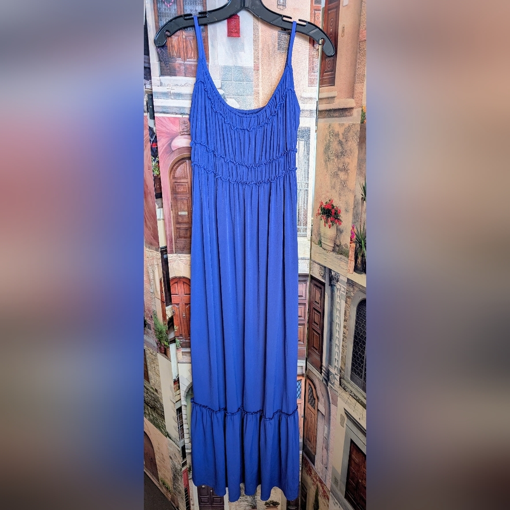Elegant Blue Women's Dress